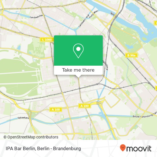 Карта IPA Bar Berlin