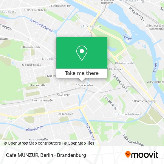 Карта Cafe MUNZUR