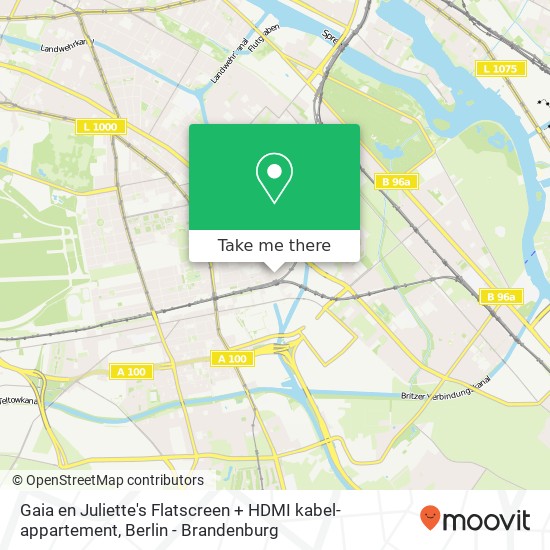 Gaia en Juliette's Flatscreen + HDMI kabel-appartement map