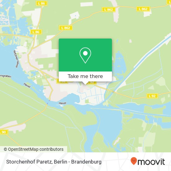 Storchenhof Paretz map