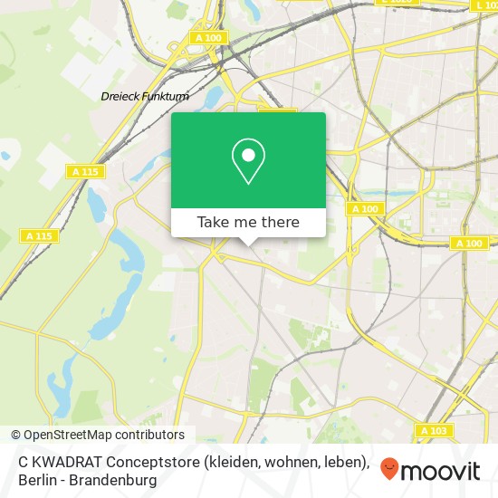 C KWADRAT Conceptstore (kleiden, wohnen, leben) map