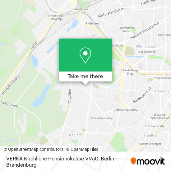 VERKA Kirchliche Pensionskasse VVaG map