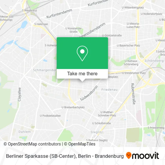 Карта Berliner Sparkasse (SB-Center)