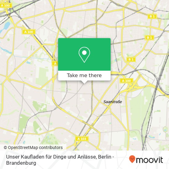 Unser Kaufladen für Dinge und Anlässe map