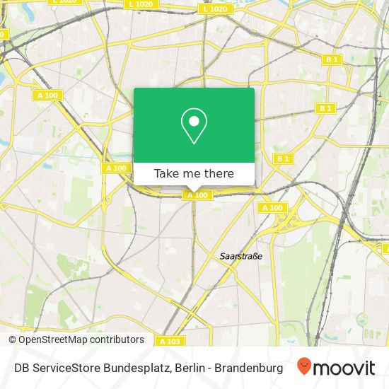 DB ServiceStore Bundesplatz map