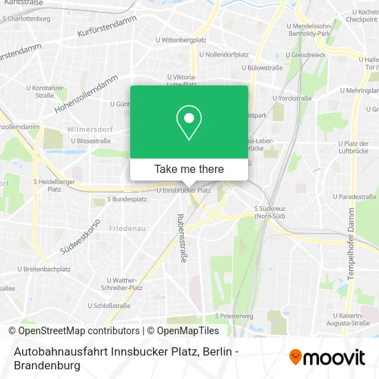 Карта Autobahnausfahrt Innsbucker Platz