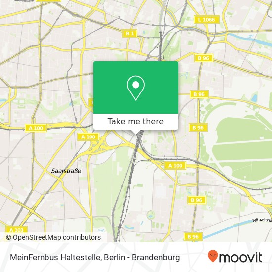 MeinFernbus Haltestelle map