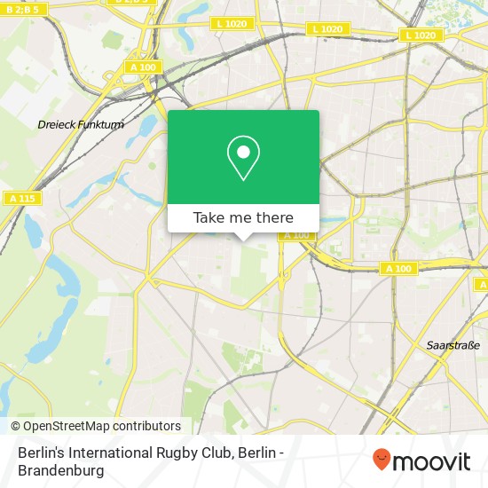 Berlin's International Rugby Club map