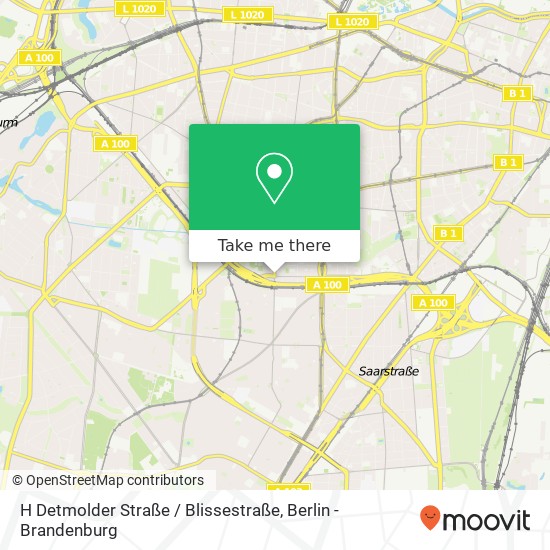 Карта H Detmolder Straße / Blissestraße