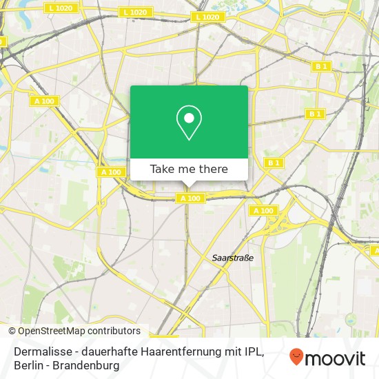 Dermalisse - dauerhafte Haarentfernung mit IPL map