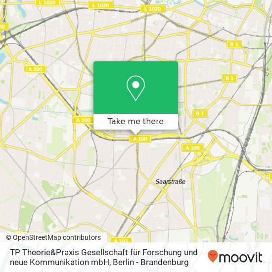 TP Theorie&Praxis Gesellschaft für Forschung und neue Kommunikation mbH map