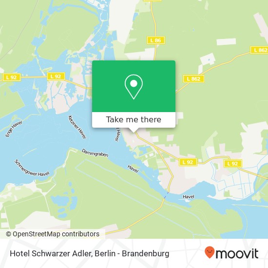 Hotel Schwarzer Adler map