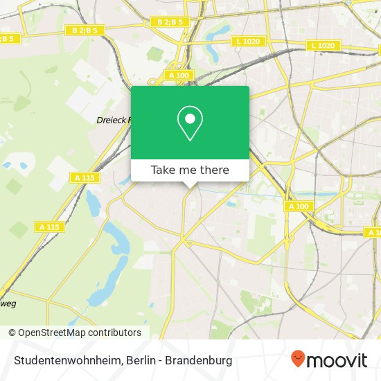 Studentenwohnheim map