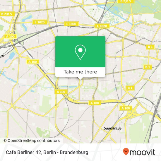 Карта Cafe Berliner 42