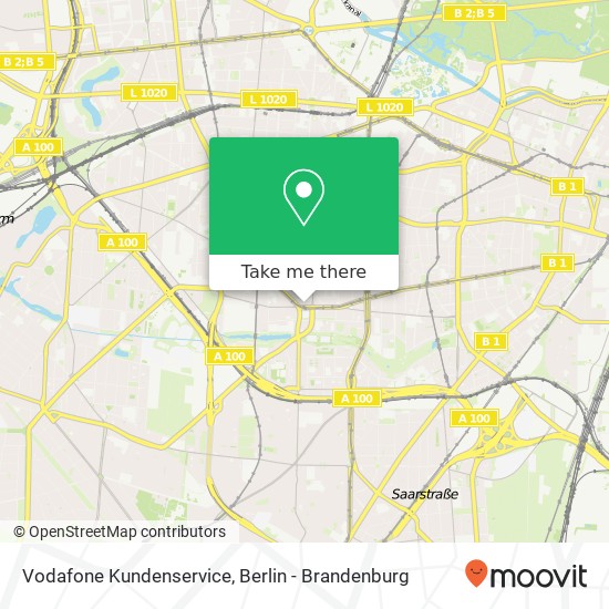 Vodafone Kundenservice map