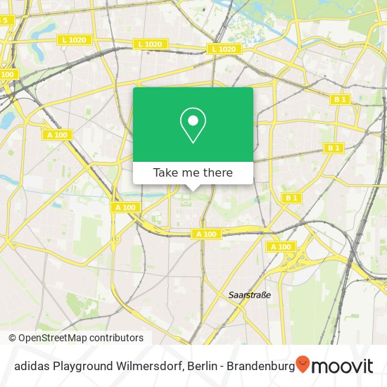 Карта adidas Playground Wilmersdorf