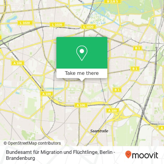 Bundesamt für Migration und Flüchtlinge map