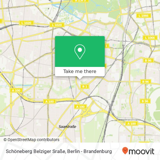 Schöneberg Belziger Sraße map