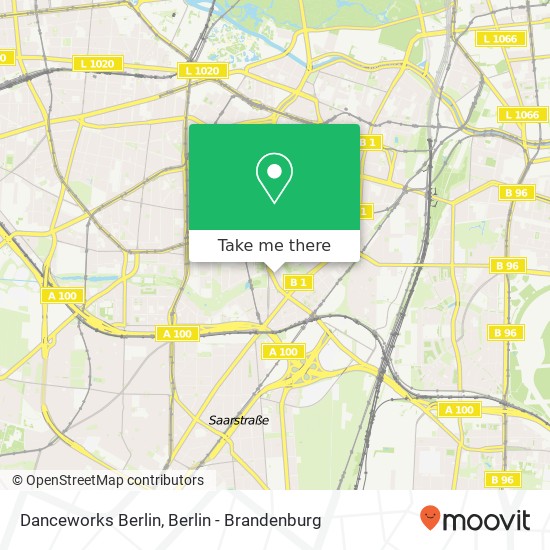 Danceworks Berlin map