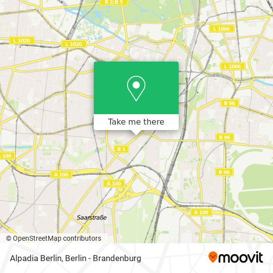 Alpadia Berlin map