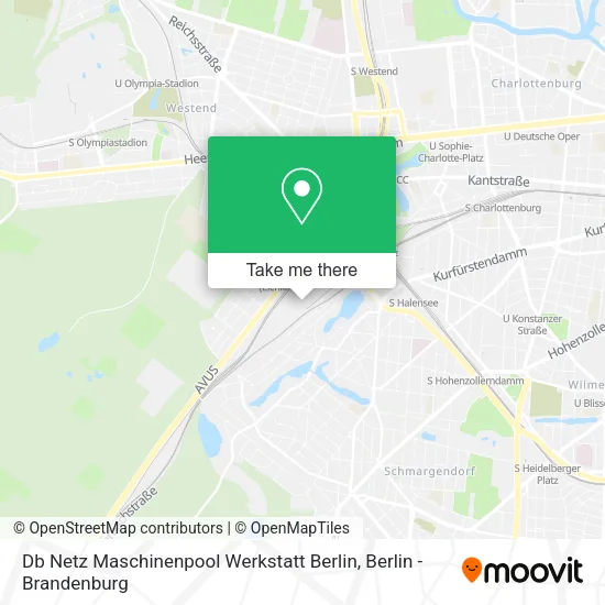 Карта Db Netz Maschinenpool Werkstatt Berlin