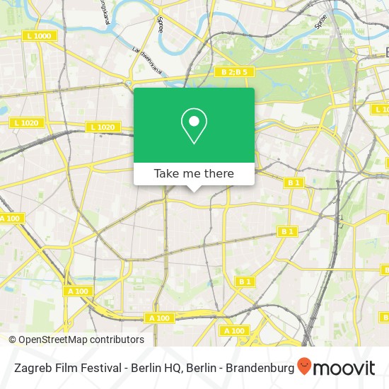 Карта Zagreb Film Festival - Berlin HQ