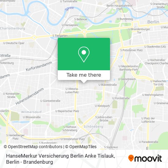 HanseMerkur Versicherung Berlin Anke Tislauk map