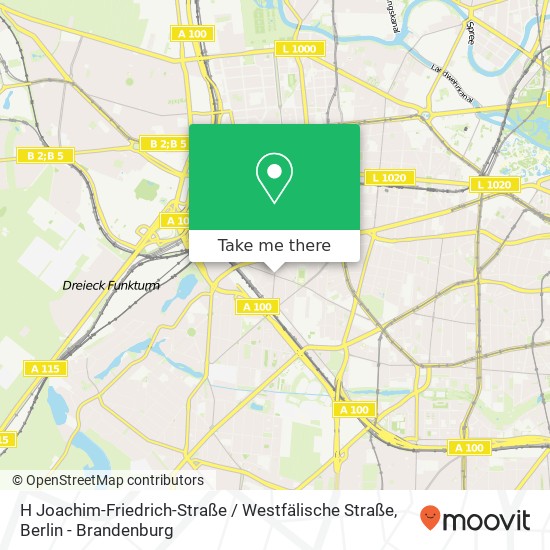 H Joachim-Friedrich-Straße / Westfälische Straße map