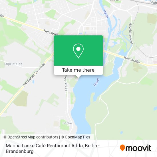 Карта Marina Lanke Café Restaurant  Adda