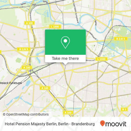 Hotel Pension Majesty Berlin map
