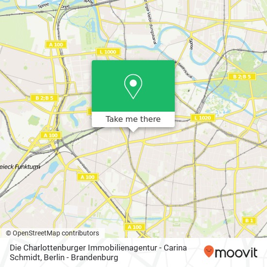 Карта Die Charlottenburger Immobilienagentur - Carina Schmidt