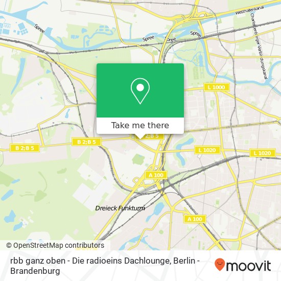 rbb ganz oben - Die radioeins Dachlounge map