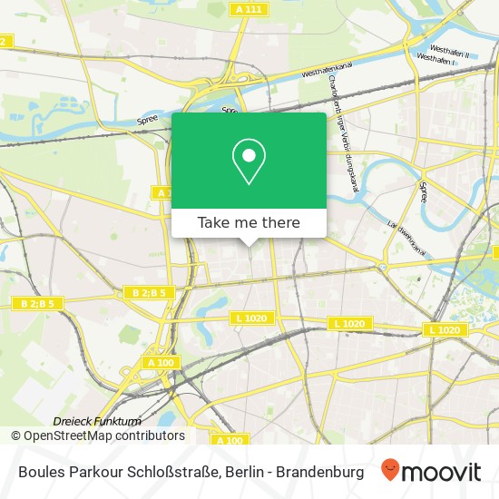 Карта Boules Parkour Schloßstraße