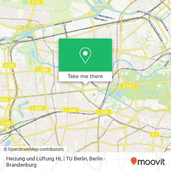 Heizung und Lüftung HL | TU Berlin map