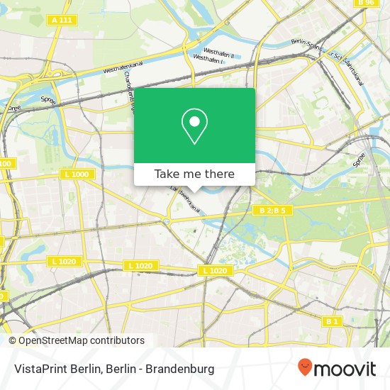 VistaPrint Berlin map