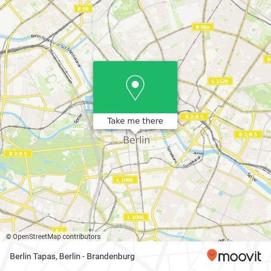 Berlin Tapas map