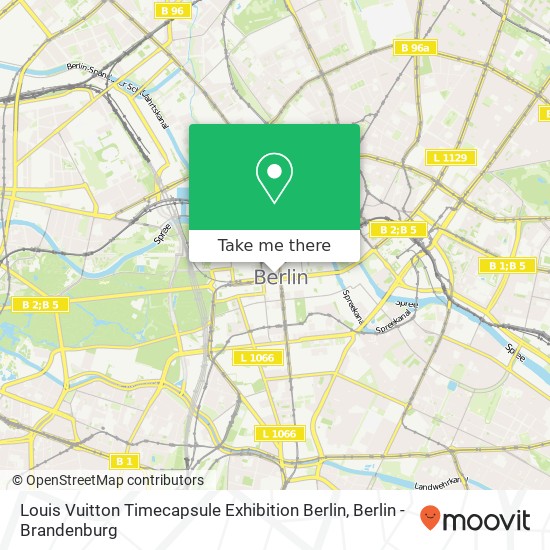 Louis Vuitton Timecapsule Exhibition Berlin map