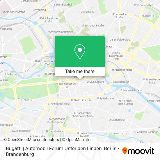 Карта Bugatti | Automobil Forum Unter den Linden
