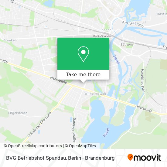 Карта BVG Betriebshof Spandau