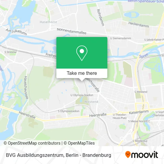BVG Ausbildungszentrum map