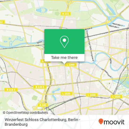 Winzerfest Schloss Charlottenburg map