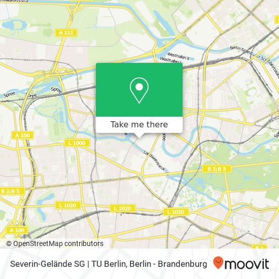 Severin-Gelände SG | TU Berlin map