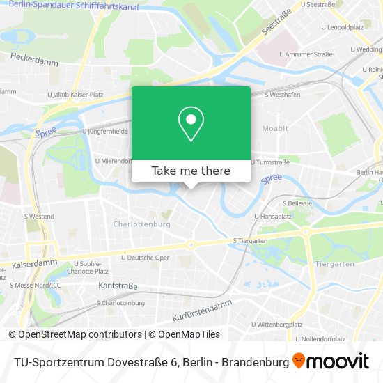 Карта TU-Sportzentrum Dovestraße 6