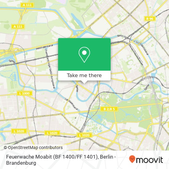 Feuerwache Moabit (BF 1400 / FF 1401) map