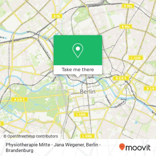 Physiotherapie Mitte - Jana Wegener map