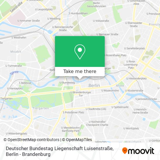 Карта Deutscher Bundestag Liegenschaft Luisenstraße