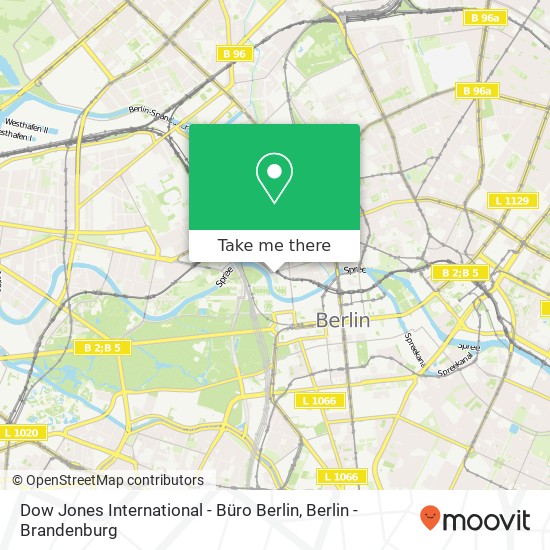 Dow Jones International - Büro Berlin map