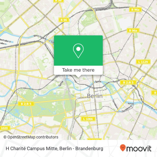 H Charité Campus Mitte map