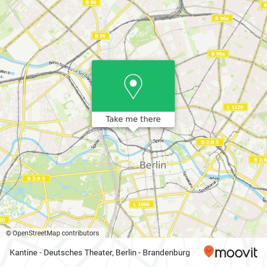 Карта Kantine - Deutsches Theater