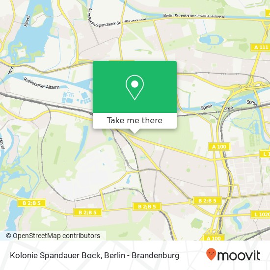 Kolonie Spandauer Bock map